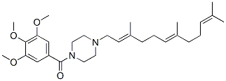 CAS 登录号：67361-33-5， 1-(3,4,5-三甲氧基苯甲酰基)-4-(3,7,11-三甲基-2,6,10-十二碳三烯基)哌嗪