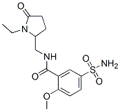 CAS#: 67381-53-7, N-((1-Ethyl-5-Oxo-2-Pyrrolidinyl)Methyl)-5-Sulfamoyl-2-Anisamide