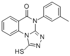 CAS 登录号：67442-91-5， 1-巯基-4-(3-甲基苯基)[1,2,4]三唑并[4,3-a]喹唑啉-5(4H)-酮