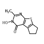 CAS#: 674803-86-2, 3-Hydroxy-2-methyl-3,5,6,7-tetrahydro-4H-cyclopenta[4,5]thieno[2,3-d]pyrimidin-4-one