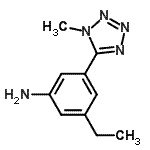 CAS#: 675122-48-2, 3-Ethyl-5-(1-methyl-1H-tetrazol-5-yl)aniline