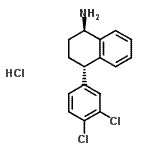 CAS#: 675126-08-6, (1R,4S)-4-(3,4-Dichlorophenyl)-1,2,3,4-tetrahydro-1-naphthalenamine hydrochloride (1:1)