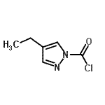 CAS#: 67514-65-2, 4-Ethyl-1H-pyrazole-1-carbonyl chloride