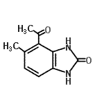 CAS 登录号：67521-12-4， 4-乙酰基-5-甲基-1,3-二氢-2H-苯并咪唑-2-酮