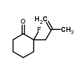 CAS#: 67542-19-2, 2-Fluoro-2-(2-methyl-2-propen-1-yl)cyclohexanone