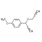 CAS#: 675582-57-7, 1-Methoxy-4-[1-(2-propyn-1-yloxy)-2-propyn-1-yl]benzene