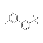 CAS 登录号：675589-94-3， 3-溴-5-[3-(三氟甲基)苯基]吡啶