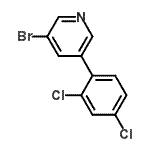 CAS 登录号：675590-24-6， 3-溴-5-(2,4-二氯苯基)吡啶