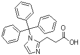 CAS 登录号：675602-85-4， 3-(1-三苯甲基-1H-咪唑-2-基)丙酸