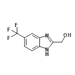 CAS 登录号：6758-34-5， [5-(三氟甲基)-1H-苯并咪唑-2-基]甲醇