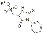 CAS 登录号：67617-39-4， 5-氧代-1-苯基-2-硫代咪唑烷-4-甲烷磺酸钾