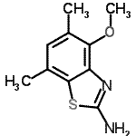 CAS 登录号：67618-06-8， 4-甲氧基-5,7-二甲基-1,3-苯并噻唑-2-胺
