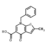 CAS#: 67637-74-5, 7-Benzyl-2-methyl-4-oxo-4,7-dihydrothieno[2,3-b]pyridine-5-carboxylic acid