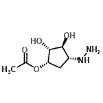 CAS#: 676448-42-3, (1S,2R,3S,4R)-4-Hydrazino-2,3-dihydroxycyclopentyl acetate