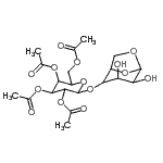 CAS 登录号：67650-35-5， 2-(乙酰氧基甲基)-6-[(3,4-二羟基-6,8-二氧杂双环[3.2.1]辛-2-基)氧基]四氢-2H-吡喃-3,4,5-三基三乙酸酯