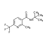 CAS#: 676533-86-1, 2-Methyl-N-(2-methyl-2-propanyl)-6-(trifluoromethyl)nicotinamide