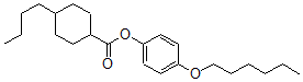 CAS 登录号：67679-60-1， 4-丁基-环己烷羧酸 4-(己氧基)苯基酯