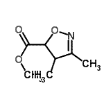 CAS#: 677347-05-6, Methyl 3,4-dimethyl-4,5-dihydro-1,2-oxazole-5-carboxylate