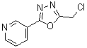 CAS 登录号：677347-79-4， 3-[5-(氯甲基)-1,3,4-恶二唑-2-基]吡啶