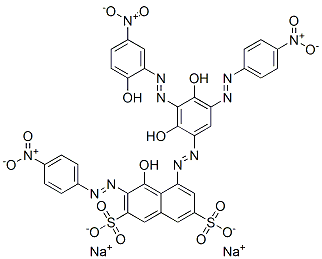 CAS#: 67786-23-6, Disodium 5-[[2,4-Dihydroxy-3-[(2-Hydroxy-5-Nitrophenyl)Azo]-5-[(4-Nitrophenyl)Azo]Phenyl]Azo]-4-Hydroxy-3-[(4-Nitrophenyl)Azo]Naphthalene-2,7-Disulphonate