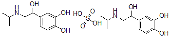 CAS#: 6779-80-2, (+)-3,4-Dihydroxy-alpha-[(Isopropylamino)Methyl]-Benzyl Alcohol Sulfate (2:1) (Salt) 