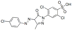 CAS 登录号：67846-58-6， 2,5-二氯-4-[4-[(4-氯苯基)偶氮]-4,5-二氢-3-甲基-5-氧代-1H-吡唑-1-基]苯磺酸