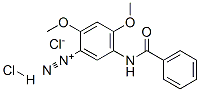 CAS 登录号:67846-64-4, 5-(苯甲酰基氨基)-2,4-二甲氧基苯重氮鎓氯化物盐酸盐
