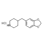 CAS#: 67848-79-7, 4-(1,3-Benzodioxol-5-ylmethyl)piperidine hydrochloride (1:1)