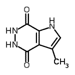 CAS 登录号：67855-98-5， 3-甲基-5,6-二氢-1H-吡咯并[2,3-d]哒嗪-4,7-二酮