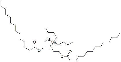 CAS 登录号：67859-65-8， (二丁基锡烷亚基)二(硫代亚乙基)二肉豆蔻酸酯