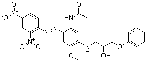 CAS#: 67874-70-8, N-[2-[(2,4-Dinitrophenyl)Azo]-5-[(2-Hydroxy-3-Phenoxypropyl)Amino]-4-Methoxyphenyl]-Acetamide