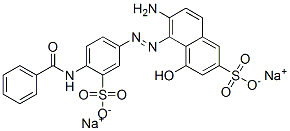 CAS 登录号：67875-08-5， 6-氨基-5-[[4-(苯甲酰基氨基)-3-磺酸基苯基]偶氮]-4-羟基萘-2-磺酸二钠