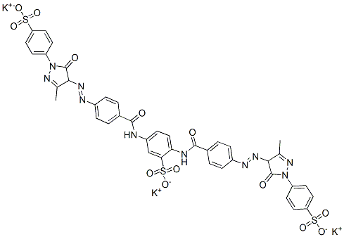 CAS#: 67875-09-6, Tripotassium 2,5-Bis[4-[[4,5-Dihydro-3-Methyl-5-Oxo-1-(4-Sulphonatophenyl)-1H-Pyrazol-4-Yl]Azo]Benzamido]Benzenesulphonate