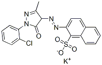 CAS#: 67875-12-1, Potassium 2-[[1-(2-Chlorophenyl)-4,5-Dihydro-3-Methyl-5-Oxo-1H-Pyrazol-4-Yl]Azo]Naphthalene-1-Sulphonate