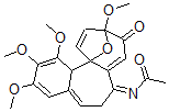 CAS 登录号：6788-02-9， N-[(7S)-6,7,9,10-四氢-1,2,3,10-四甲氧基-9-氧代-5H-10alpha,12aalpha-环氧苯并[a]庚搭烯-7-基]乙酰胺