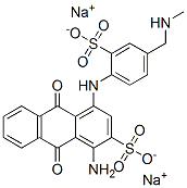 CAS#: 67905-57-1, Disodium 1-Amino-9,10-Dihydro-4-[[4-[(Methylamino)Methyl]-2-Sulphonatophenyl]Amino]-9,10-Dioxoanthracene-2-Sulphonate