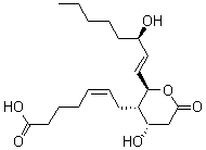 CAS#: 67910-12-7, 7-[(2R,3S,4S)-Tetrahydro-4-Hydroxy-2-[(1E,3S)-3-Hydroxy-1-Octen-1-Yl]-6-Oxo-2H-Pyran-3-Yl]-(5Z)-5-Heptenoic Acid