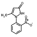 CAS#: 67916-05-6, 5-Methyl-1-(2-nitrophenyl)-1,2-dihydro-3H-pyrazol-3-one
