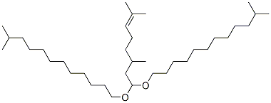 CAS#: 67923-82-4, 1,1'-[(3,7-Dimethyl-6-Octenylidene)Bis(Oxy)]Bisisotridecane