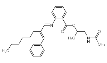 CAS#: 67924-13-4, Methyl 2-((2-(phenylmethylene)octylidene)amino)benzoate