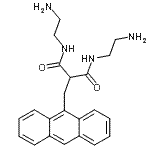CAS 登录号：67936-20-3， N,N'-二(2-氨基乙基)-2-(9-蒽基甲基)丙二酰胺