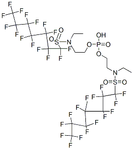 CAS#: 67939-93-9, Bis[2-[Ethyl[(Pentadecafluoroheptyl)Sulphonyl]Amino]Ethyl] Hydrogen Phosphate