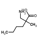 CAS#: 68019-25-0, 2-(Aminomethyl)-2-methylhexanoic acid