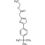 CAS#: 680215-69-4, Ethyl {2-[4-(2-methyl-2-propanyl)phenyl]-1,3-thiazol-4-yl}acetate