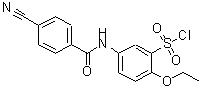 CAS 登录号：680618-02-4， 5-[(4-氰基苯甲酰基)氨基]-2-乙氧基苯磺酰氯