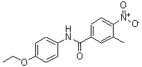 CAS 登录号：680618-07-9， N-(4-乙氧基苯基)-3-甲基-4-硝基苯甲酰胺