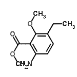 CAS 登录号：681247-98-3， 甲基6-氨基-3-乙基-2-甲氧基苯甲酸酯