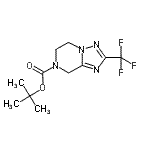 CAS#: 681249-59-2, 2-Methyl-2-propanyl 2-(trifluoromethyl)-5,6-dihydro[1,2,4]triazolo[1,5-a]pyrazine-7(8H)-carboxylate