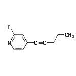 CAS#: 681262-23-7, 2-Fluoro-4-(1-pentyn-1-yl)pyridine