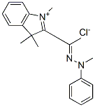 CAS#: 68134-35-0, 1,3,3-Trimethyl-2-[1-(Methylphenylhydrazono)Ethyl]-3H-Indolium Chloride